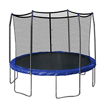 Skywalker Trampolines 12-Feet Round and Enclosure with Spring Pad, Blue