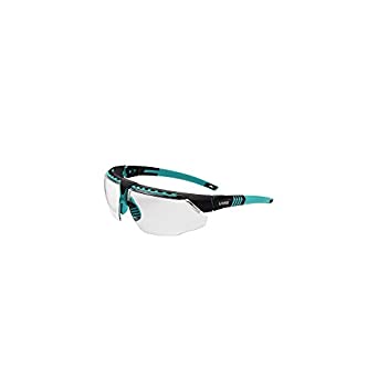 Uvex S2880 Avatar Adjustable Safety Glasses with Hardcoat Anti-Scratch Coating, Standard, Teal/Black