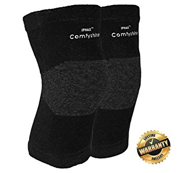 IPHAX Knee Support Sleeves (Pair) for Joint Pain and Arthritis Relief, Improved Circulation Compression – Effective Support for Running, Workout, Jogging, Hiking and Recovery