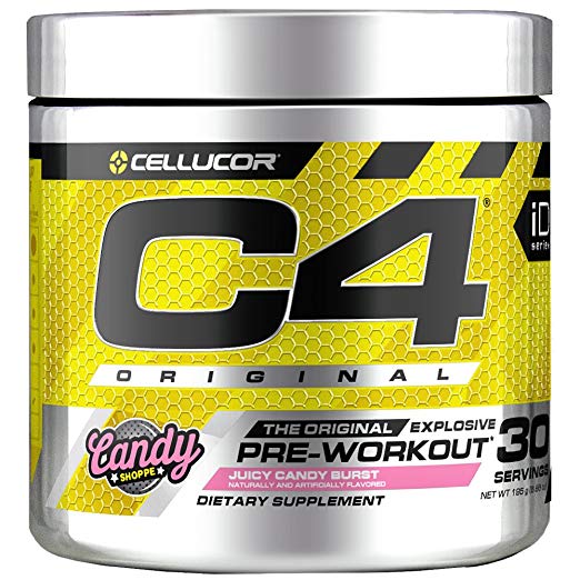 Cellucor C4 Original Pre Workout Powder Energy Drink w/Creatine, Nitric Oxide & Beta Alanine, Juicy Candy Burst, 30 Servings