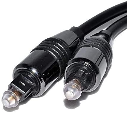 REALMAX® Toslink Cable 1m 2m 3m 4m 5m 10m Digital Optical audio Gold Premium Quality supports all Toslink enabled devices and gadgets (1m Toslink Cable, Black)