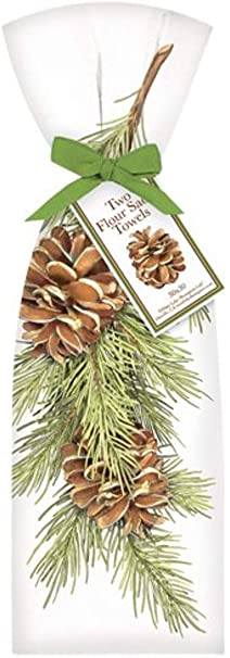 Pine Branch Flour Sack Towel Set