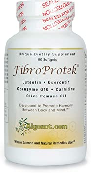 FibroProtek 1 Bottle, Luteolin & Quercetin Included in an Exclusive Combination of Ingredients Including Olive Pomace Oil
