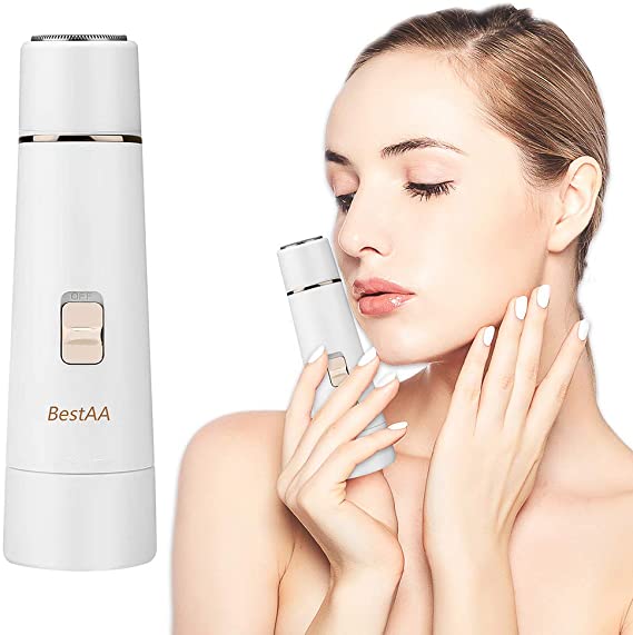 BestAA Women’s Facial Hair Remover – Portable Ladies Facial Hair Trimmer for Painless,Effective Removal of Peach Fuzz, Chin and Upper Lip Hair