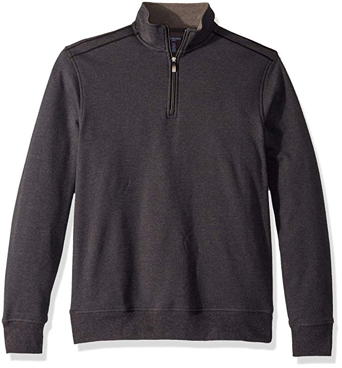 Van Heusen Men's Big and Tall Flex Long Sleeve 1/4 Zip Soft Sweater Fleece