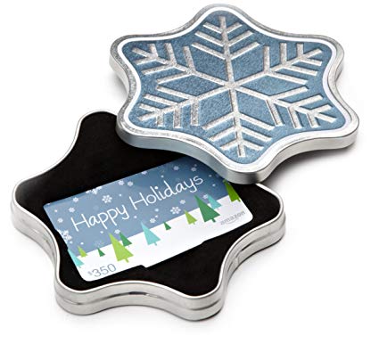 Amazon.com Gift Card in a Snowflake Tin (Happy Holidays Card Design)