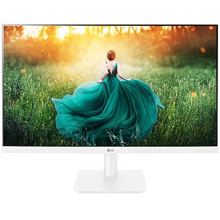 LG Full HD IPS Monitor 68.6 Cm (27 Inches), 1920 x 1080 Pixels, AMD Freesync, 75 Hz, Full HD with VGA, HDMI, Audio Out Ports connectivity, 3 Years on site Warranty, 27MP400 (White)