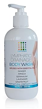 Bruizex Lymphatic Drainage Shower Gel: Natural Herbal Body Wash for healthy lymph flow and body detox I Excellent after lymphatic manual or tool massage, post lipo, bbl, lymphedema, lipedema I 8.0z