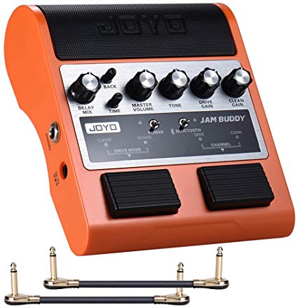 JOYO Jam Buddy Guitar Amplifier Portable Electric Guitar Amp Speaker Built-in Rechargeable Lithium Battery For Electric Guitar Bass Pedals With 2 Getaria Effect Pedal patch cables