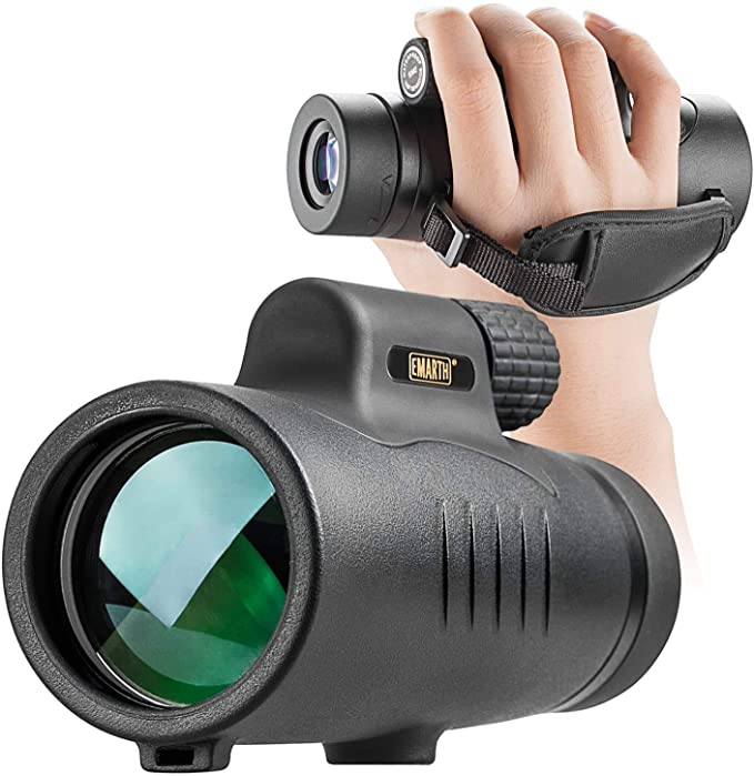8x42 Monocular Telescope, HD Starscope Monocular for Adults, BAK-4 Prism Full Multi-Coated Lens Waterproof with Hand Strap for Birdwatching Hunting Hiking Camping Sightseeing