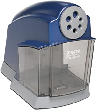 X-ACTO School Pro Classroom Electric Pencil Sharpener, Blue, 1 Count