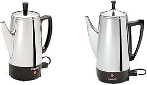 Presto 02822 6-Cup Stainless-Steel Coffee Percolator & 02811 12-Cup Stainless Steel Coffee Maker