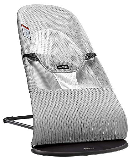 BabyBjorn Balance Soft Mesh Bouncer, Silver/White