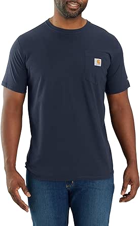 Carhartt mens Force Relaxed Fit Midweight Short-Sleeve Pocket T-Shirt