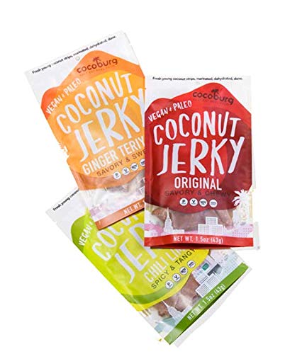 Coconut Jerky (Paleo Vegan Keto Gluten-Free) - NEW RECIPE! (3 Pack Sampler)