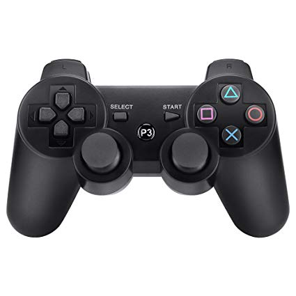 Wireless Controller for PS3, Wireless Gamepad With Built-in Double Vibration Motors Support Remote Control/Bluetooth Conection Function