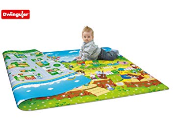 Animal Orchestra Reversible Kids Playmat Rug Size: 4' 7.1" x 7' 6.6"