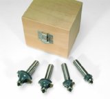 MLCS 8384 Round Over-Beading Router Bit 4-Piece Boxed Set