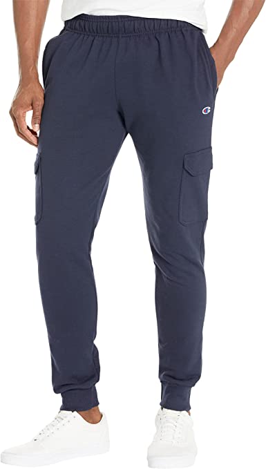 Champion Mens Powerblend Cargo Jogger Pants,Jogger Sweatpants for Men,Men's Cargo Joggers, 31"