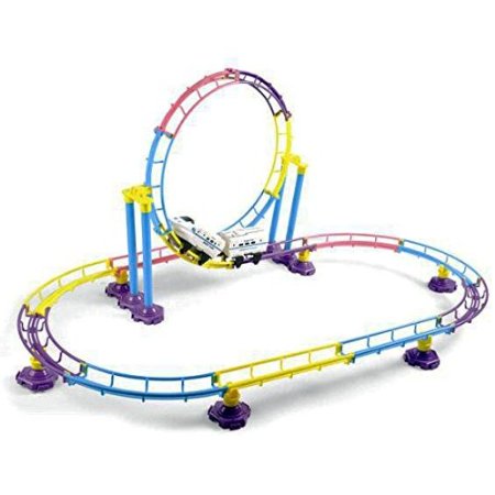 High Speed Roller Coaster Bullet Train Toy Building Set 77 Pcs