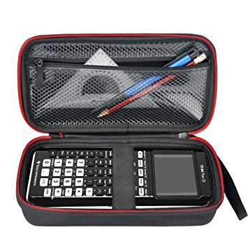 HESPLUS for Graphing Calculator Texas Instruments TI-84 / 83 / Plus CE Hard EVA Shockproof Carrying Case Storage Travel Case Bag Protective Pouch Box