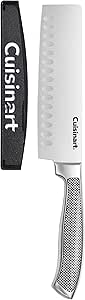 Cuisinart 7" Stainless Steel Nakiri Knife and Blade Guard, Graphix Collection