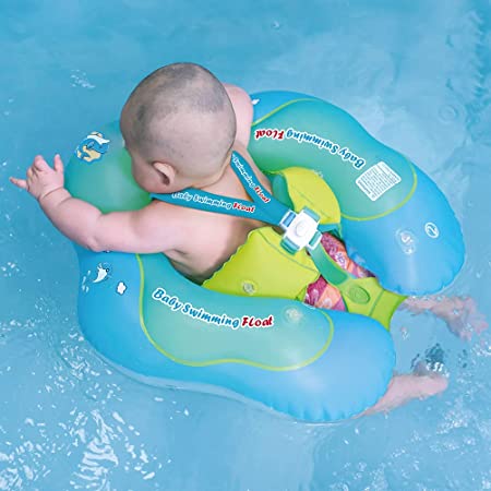 Free Swimming Baby Baby Inflatable Swimming Float Ring Children Waist Float Ring Inflatable Floats Pool Toys Swimming Pool Accessories for The Age of 6-30month (L)