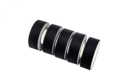 Mini Pocket Real Gaffers Tape Fabric Tape Natural Rubber 1 inch x 11 yards -Pack of 4 Rolls Black,13 Mils Thickness Heavy Duty, Strong Tough Compact Lightweight, Multipurpose Better than Duct Tape