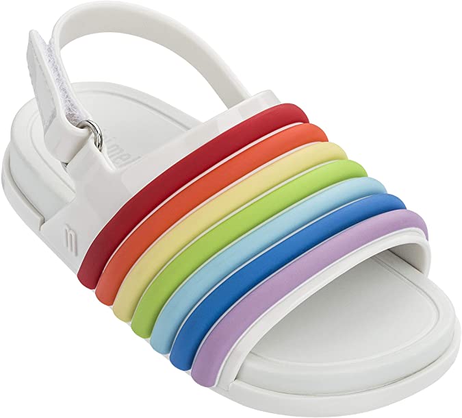 Melissa Mini Girl's Mini Beach Slide Sandal Rainbow