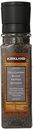 Kirkland Signature Tellicherry Black Pepper Grinder, 6.3 Ounce