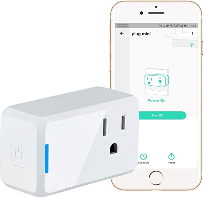 Smart Plug, YoLink 1/4 Mile World's Longest Range Smart Mini Outlet Work with Alexa Google Assistant IFTTT APP Remote Control Home Appliances from Anywhere ETL Certified, YoLink Hub Required