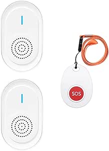 【Upgraded Range】 Wireless Caregiver Call Button System - Nurse Call Button Reliable and Easy-to-Use/Nurse Alert System 650  Feet for Home