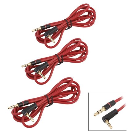 SuperBZ 3PACK 3.5mm 800 AUX Cable Cord for Dr Dre Headphones Monster Solo Beats Studio 1.2m
