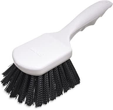 Carlisle 4054103 Sparta Utility Scrub Brush, 8" x 3", Black