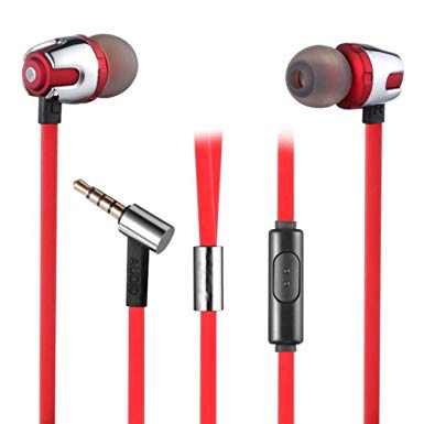 ULTRICS Noise Cancelling In-Ear Earphones with Mic, Stereo Audio Bass Volume Control Headphones