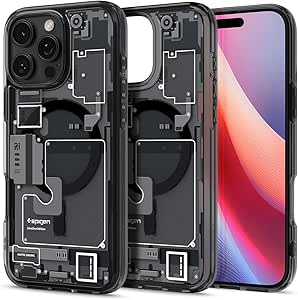 Spigen Ultra Hybrid MagFit Designed for iPhone 16 Pro Case (2024) [Anti-Yellowing] [Military-Grade Protection] Compatible with MagSafe - Zero One