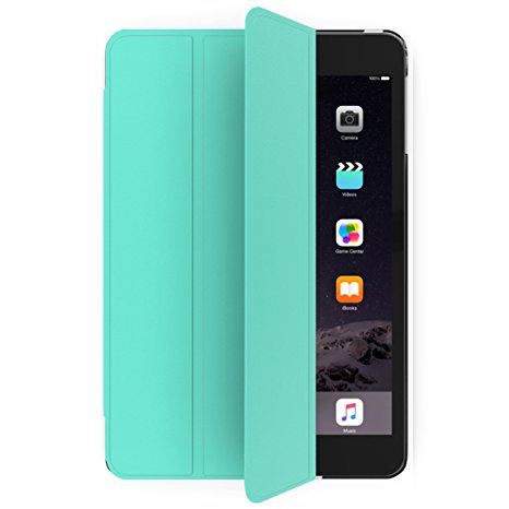 RC iPad Air 2 Case, Luxury Smart Case - Slim Front PU Leather with Soft TPU Back Cover (iPad Air 2), Mint Green