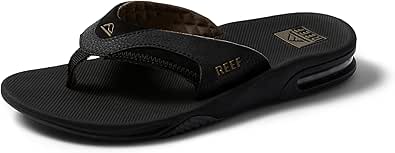 REEF Fanning Men's Bottle Opener Flip Flop, Arch Support, Durable Outsole, Water Friendly