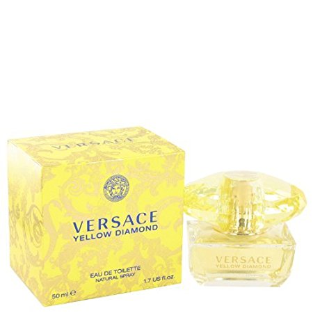 Versace Eau De Toilette Spray for Women, Yellow Diamond, 1.7 Ounce