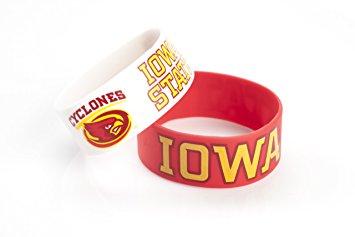 NCAA Silicone Rubber Bracelet, 2-Pack