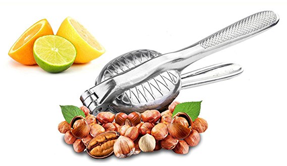 Light 'n' Mighty Magic Nutcracker Tool Works in Seconds, No Mess, Works on Walnuts, Almonds, Pecans, Hazelnuts, Great to Use As A Lemon, Lime Squeezer