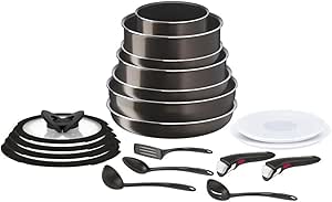 Tefal L15099 Ingenio Titanium 2X XL Intense Maxi Pfannen- und Topfset 19-teilig - 2100125500