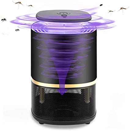 MroTech Electric Mosquito Lamp Device with Built-in Fan Suction Small Fly Insects USB Powered LED Night Light Lamp for Summer Indoor Home Kitchen Garden Patio Office Living Room Bedroom Outdoor Camp