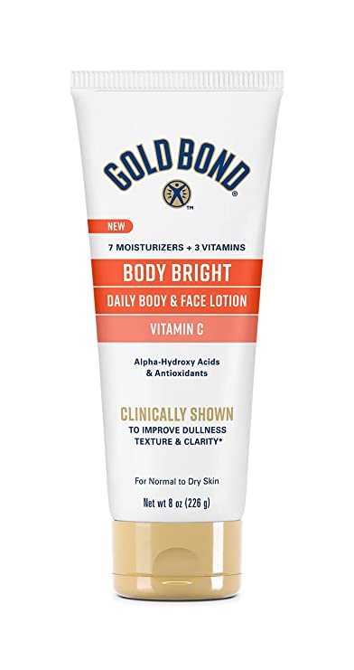 Gold Bond Body Bright Daily Body & Face Lotion With Vitamin C, 8 oz.