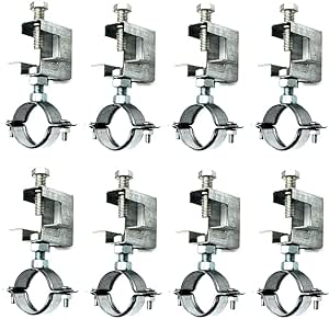 Conduit Hanger with Beam Clamp;pipe Support Bracket Clamp;Cable Clamp for Pipe;Cable Hangers for Wire;Used for Cable Pipe Clamps for Pipes Installed on The Edge of I-beam(8Pcs) (1-1/4" 32mm)