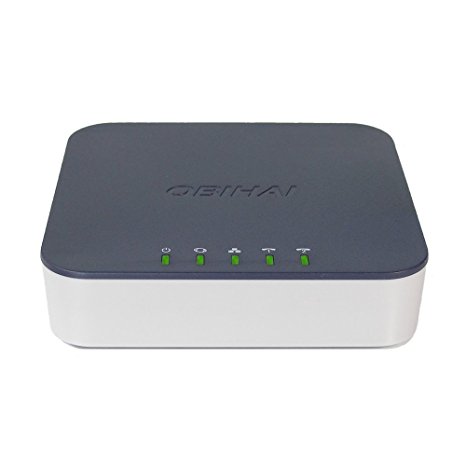 Obihai Technology OBI302 VoIP Telephone Adapter with 2-Phone Ports, Router & USB
