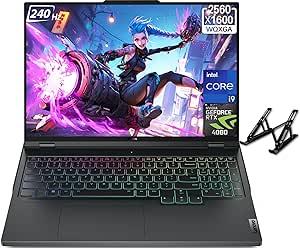 Lenovo 2024 Latest Legion Pro 7 Gaming Laptop, 16" QHD  240Hz Display, Intel Core i9-13900HX(24-core), NVIDIA GeForce RTX 4080, 64GB RAM, 4TB SSD, Wi-Fi 6, Backlit KB, Windows 11 Pro, Laptop Stand