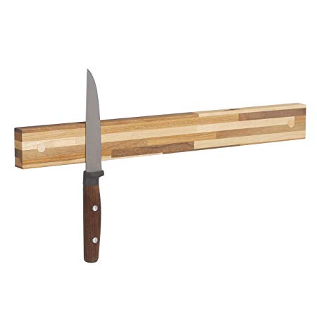 Powerful Magnetic Knife Strip, Holder Made in USA (Butcher Block, 16 inches)