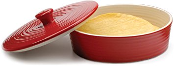 RSVP Red Stoneware Tortilla Warmer