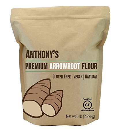 Arrowroot Flour (5 Pounds) by Anthony's, Certified Gluten-Free